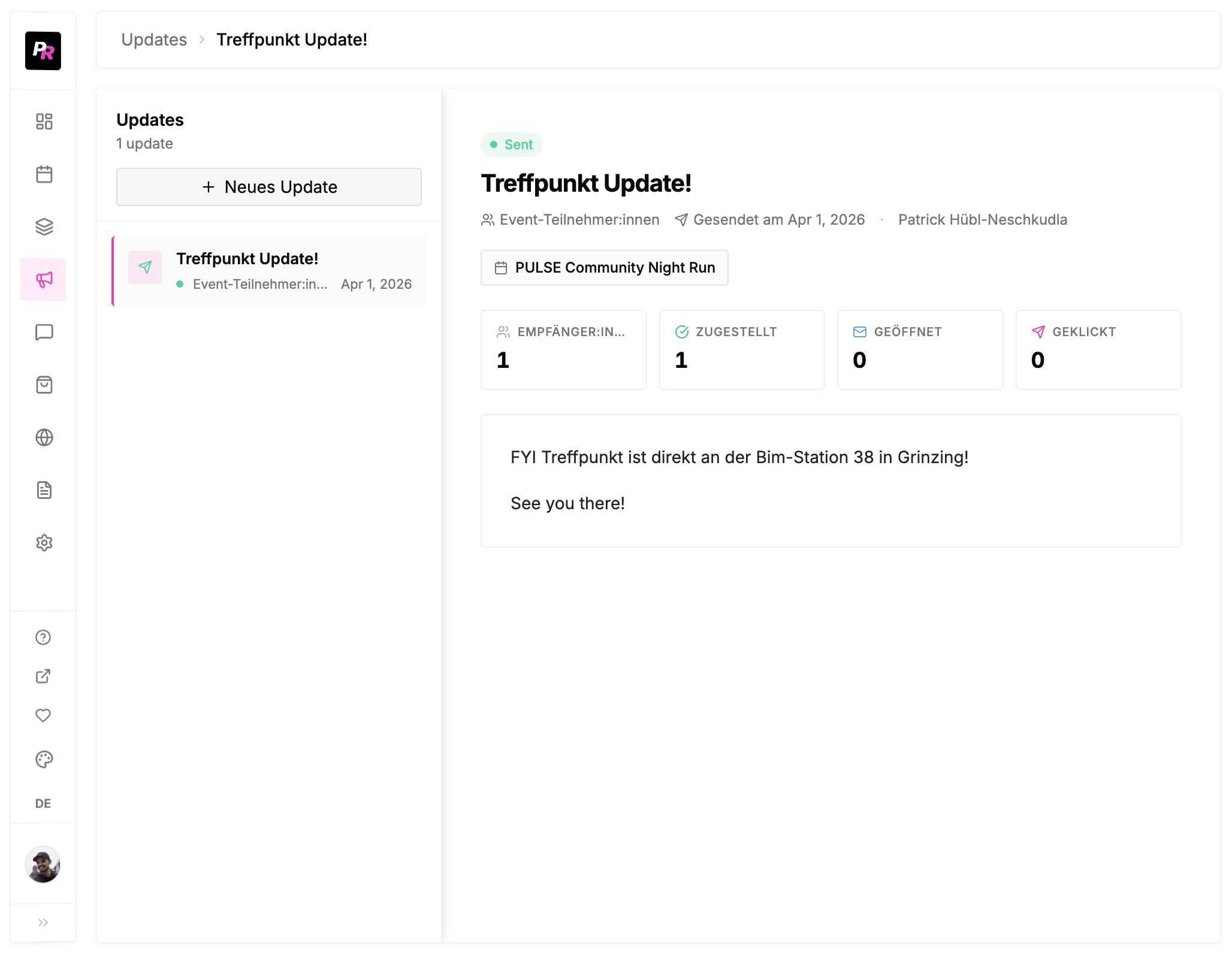 Organizer Update im OS