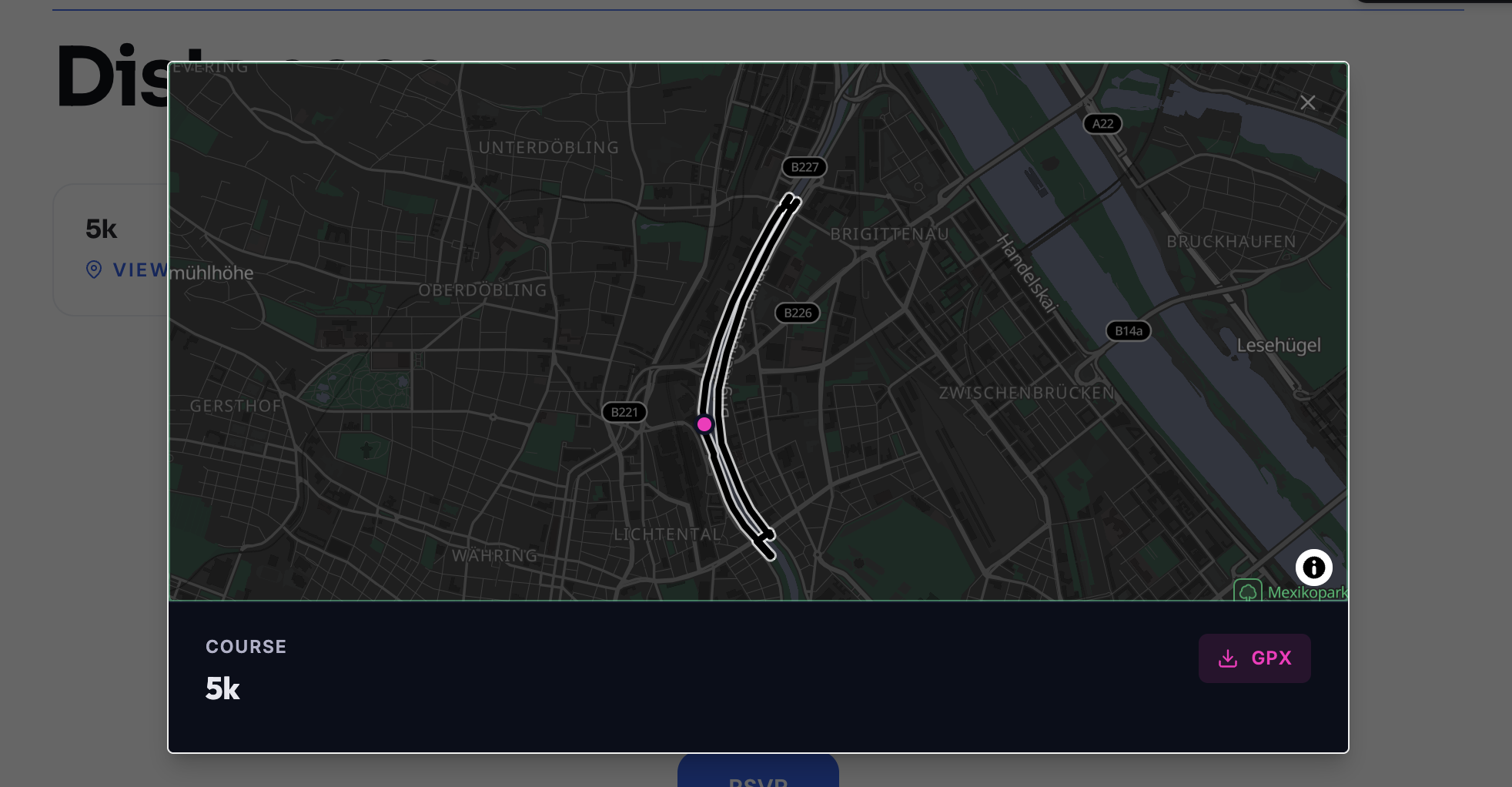 Theme Studio: GPX Map für Distanzen